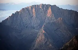 Hochplattig von Norden (Jubiläumsgrat)