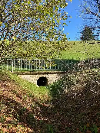Hochwasserrückhaltebecken Haintal (2022), Ablass