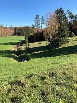 Hochwasser­rückhalte­becken Haintal und Haintal­graben (2022), Wasserseite