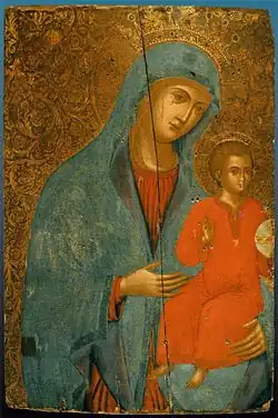 Ikone der Hodegetria aus dem späten 16.&nbsp;Jahrhundert in der Kathedrale von Piana degli Albanesi