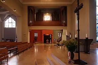 Innenansicht mit Blick zur Empore