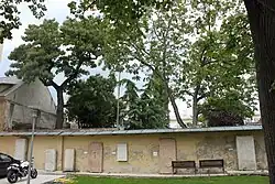 Lapidarium an der Hofmauer