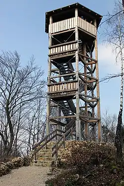 Der Aussichtsturm auf dem Hohen Kreuz