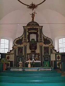 Kanzelaltar der ev. Kirche St. Georg, Hohenhameln, OT Soßmar