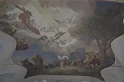 Deckengemälde: Steinigung des hl. Stephanus