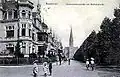 Die Kirche um 1906, gesehen von der Hohenzollernstraße