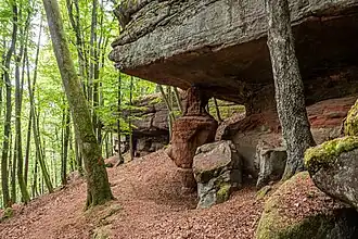 Naturdenkmal Felsengebilde Die hohlen Felsen am Kleinen Mückenkopf