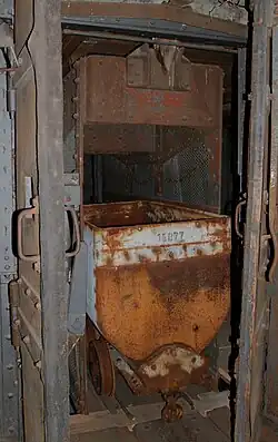 Förderkorb mit Hunt