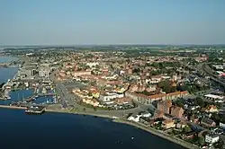 Holbæk aus der Vogelschau