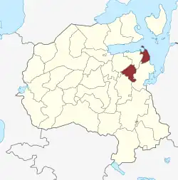 Lage des Grandløse Sogn in der Holbæk Kommune