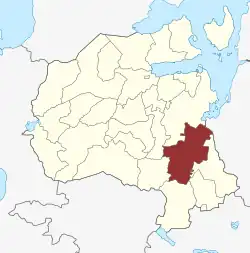 Lage des Tølløse Sogn in der Holbæk Kommune