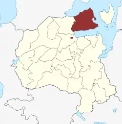 Lage des Tuse Næs Sogn in der Holbæk Kommune