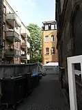 Blick in einen Hinterhof in der Holzschuherstraße&nbsp;22