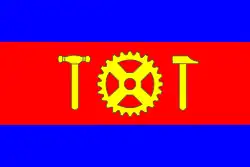 Flagge des Ortes Hoogezand-Sappemeer