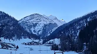 Grosshorn, von Campsut aus betrachtet