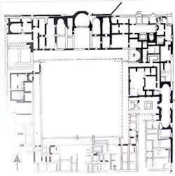 Plan der Villa des Theseus