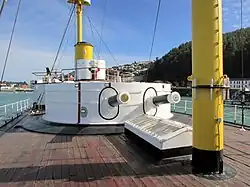 Der Geschützturm der Huáscar