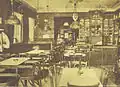 Innenansicht des damaligen Kaffeehauses Hudemann um 1906