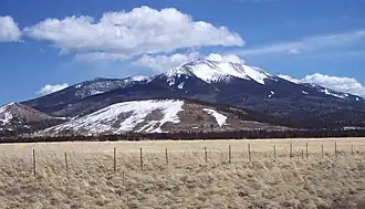 Westliche Seite von Humphreys Peak, Agassiz Peak im Hintergrund
