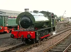 Lokomotive WD 75254 im schottischen Bahnhof Bo’ness