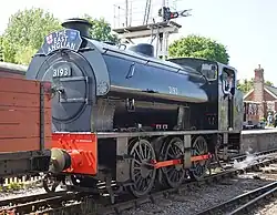 Lokomotive WD 3193 im Einsatz bei der Colne Valley Railway