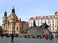 Hussitenkirche und Hus-Denkmal