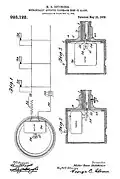 Frühe Patentzeichnung von 1909