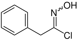 Strukturformel von N-Hydroxyphenylacetimidoylchlorid