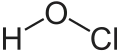 Struktur von Hypochloriger Säure