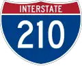 Straßenschild der I-210