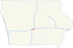 Streckenverlauf der Interstate 235 (IA)