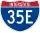 Straßenschild der I-35E