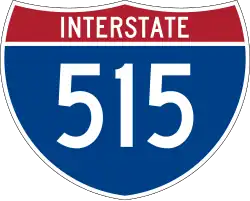 Straßenschild der I-515