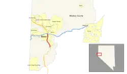 Streckenverlauf der Interstate 580