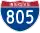 Straßenschild der I-805