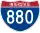 Straßenschild der I-880
