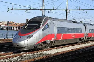 Endwagen ETR 600 739 im Bahnhof Venezia Santa Lucia