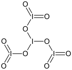 Strukturformel von Tetraiodnonaoxid