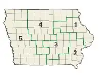 Iowa: Kongress-Wahlkreise