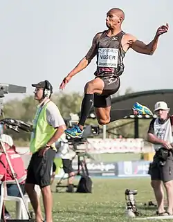 Zarck Visser Rang vierzehn mit 7,66&nbsp;m