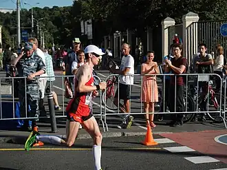Michael Ott bei den Leichtathletik-Weltmeisterschaften in Moskau, 2013
