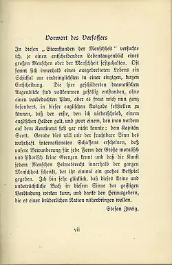 Sternstunden der Menschheit, Ausgabe bei Bell & Sons für britische Studenten der Germanistik (Einband und Geleitwort des Autors)