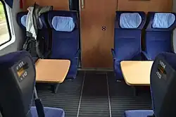 Abteilbereich im Endwagen