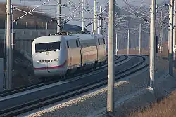 ICE&nbsp;S auf der SFS Nürnberg–Ingolstadt bei Stammham