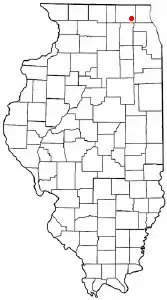 Location of Crystal Lake, Illinois