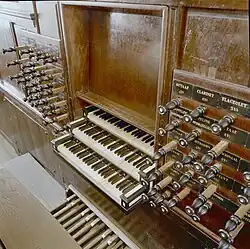 Klaviatur Schnitgerorgel