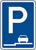 IP-11e Parkplatz (auf dem Gehweg, längs)