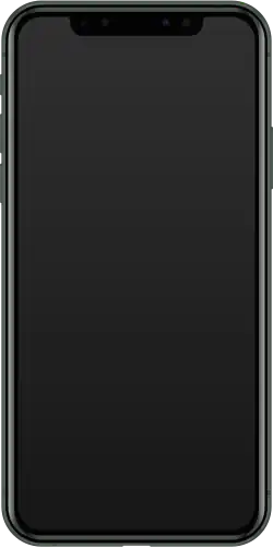 Vorderseite eines iPhone 11 Pro in Nachtgrün