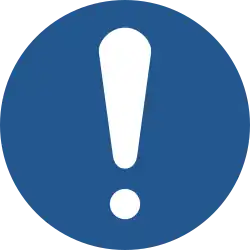 M001: Allgemeines Gebotszeichen