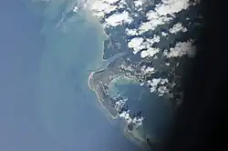 Blick von ISS auf die Halbinsel Msimbati